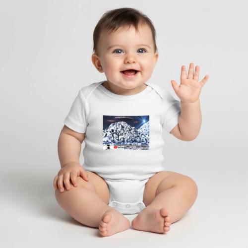 EarlT2019 with Large Back Crew Blackops Logo - Organic Short Sleeve Baby Bodysuit