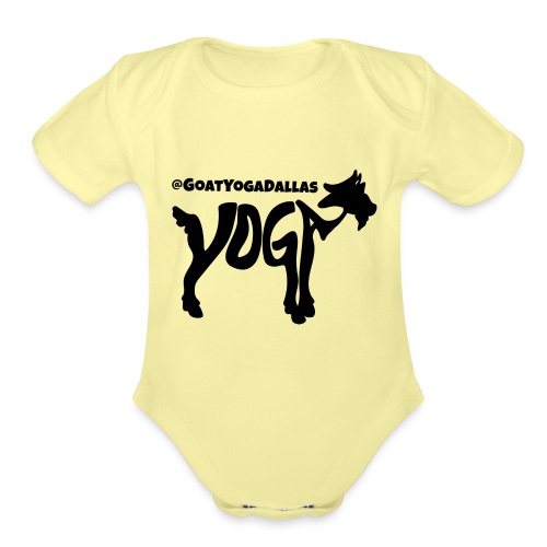 Goat Yoga Dallas - Organic Short Sleeve Baby Bodysuit