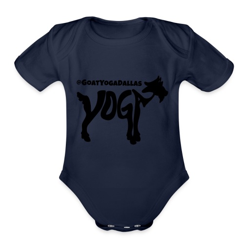Goat Yoga Dallas - Organic Short Sleeve Baby Bodysuit