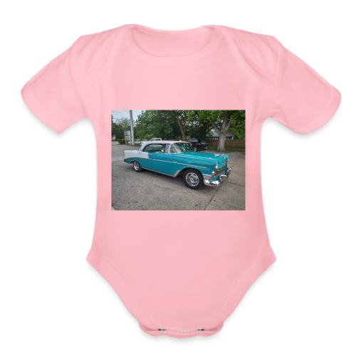 Classic Cars of the '50's - Organic Short Sleeve Baby Bodysuit