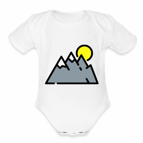 The High Mountains - Organic Short Sleeve Baby Bodysuit