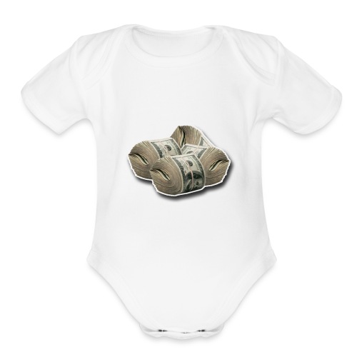 stacks - Organic Short Sleeve Baby Bodysuit