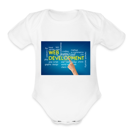 web development design - Organic Short Sleeve Baby Bodysuit