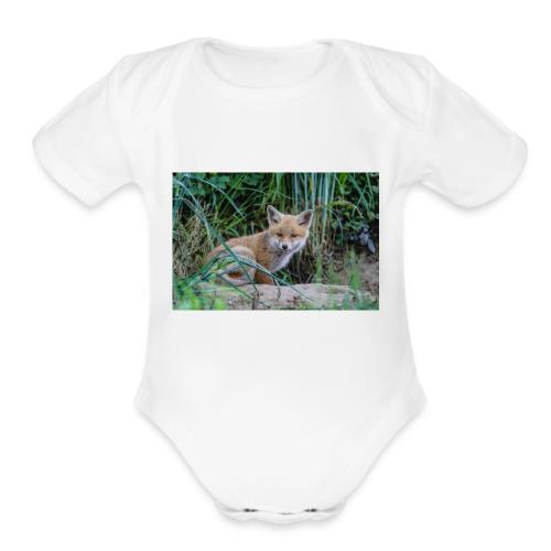 fox - Organic Short Sleeve Baby Bodysuit