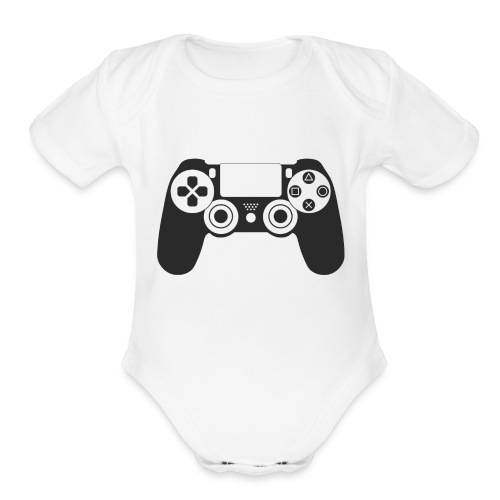 Modern Gaming Controller - Organic Short Sleeve Baby Bodysuit