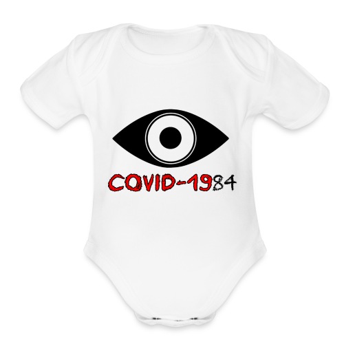 COVID1984 - Organic Short Sleeve Baby Bodysuit