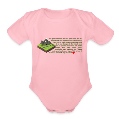 Loving Nature - Organic Short Sleeve Baby Bodysuit