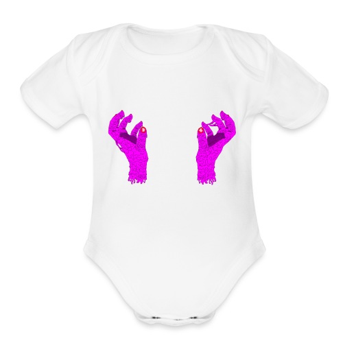 The Hands - Organic Short Sleeve Baby Bodysuit