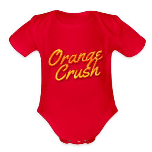 Orange Crush - Organic Short Sleeve Baby Bodysuit