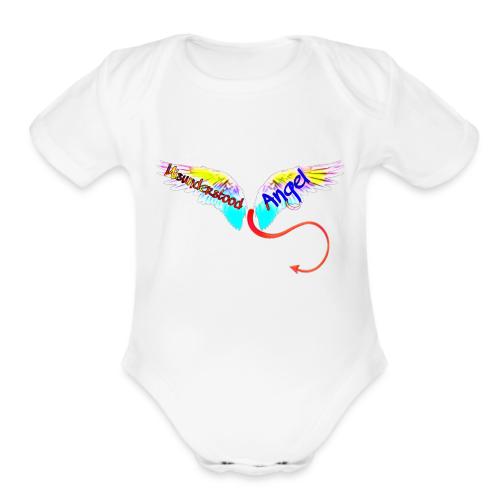 Misunderstood Angel (Angel Wings) - Organic Short Sleeve Baby Bodysuit