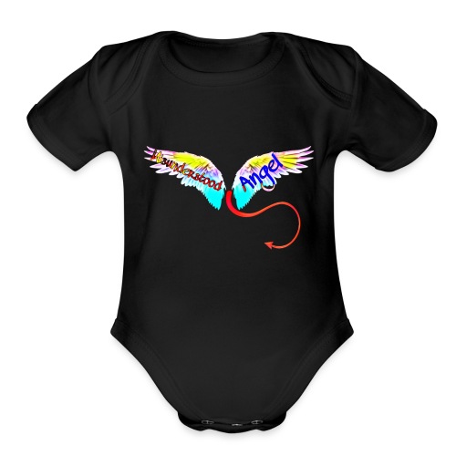 Misunderstood Angel (Angel Wings) - Organic Short Sleeve Baby Bodysuit