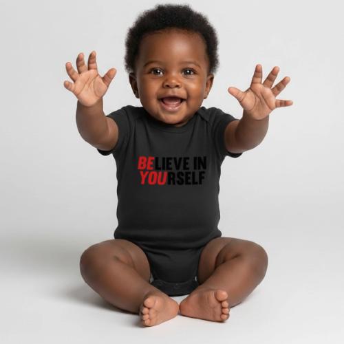 Believe in Yourself - Organic Short Sleeve Baby Bodysuit
