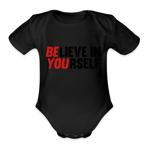 Believe in Yourself - Organic Short Sleeve Baby Bodysuit