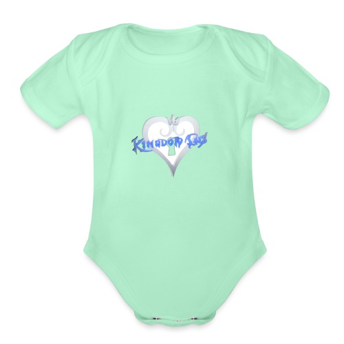 Kingdom Cats Logo - Organic Short Sleeve Baby Bodysuit