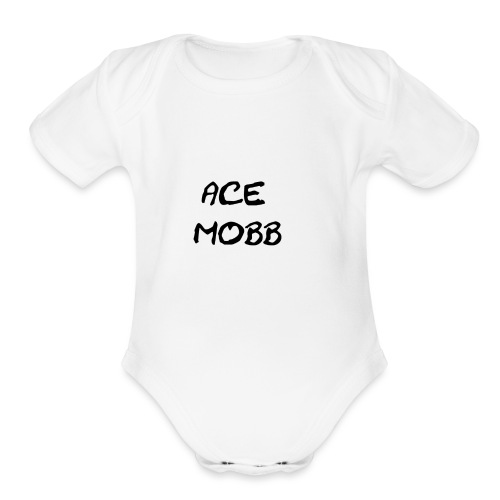 ace mobb logp - Organic Short Sleeve Baby Bodysuit