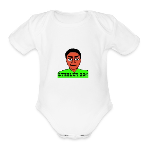 Steeler 234 Apparel - Organic Short Sleeve Baby Bodysuit