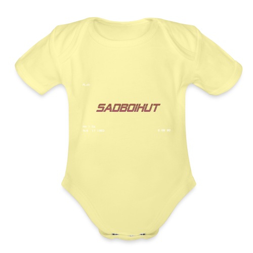 SadboiHut Updated - Organic Short Sleeve Baby Bodysuit