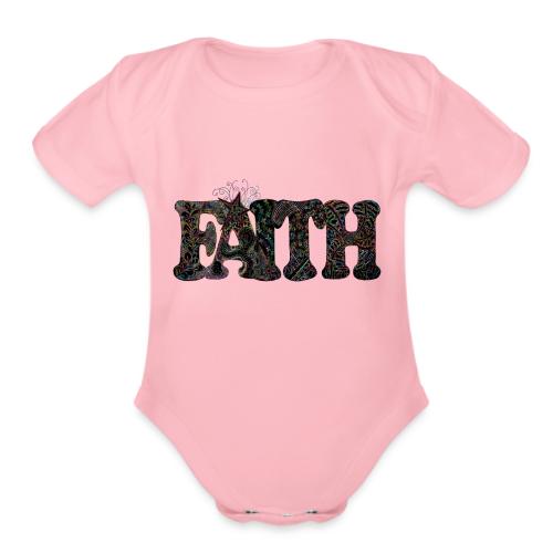 FAITH - Organic Short Sleeve Baby Bodysuit