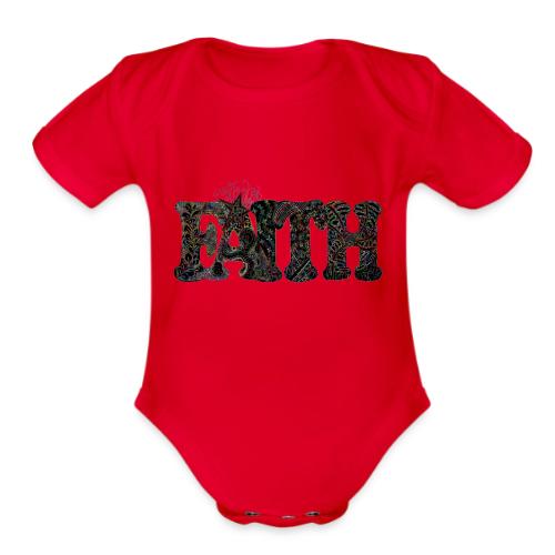 FAITH - Organic Short Sleeve Baby Bodysuit