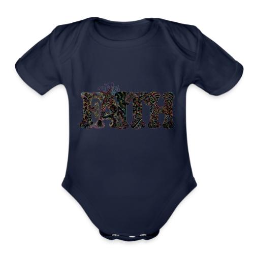 FAITH - Organic Short Sleeve Baby Bodysuit