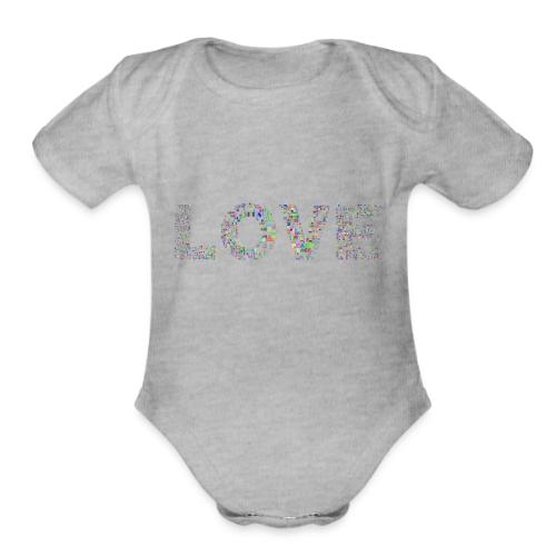 LOVE Peace Merchandise - Organic Short Sleeve Baby Bodysuit