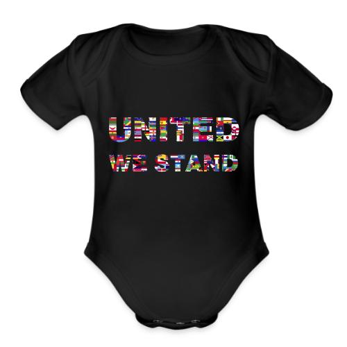 UNITED WE STAND - Organic Short Sleeve Baby Bodysuit