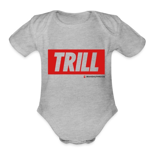 trill red iphone - Organic Short Sleeve Baby Bodysuit