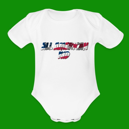 ALL AMERICAN KID - Organic Short Sleeve Baby Bodysuit