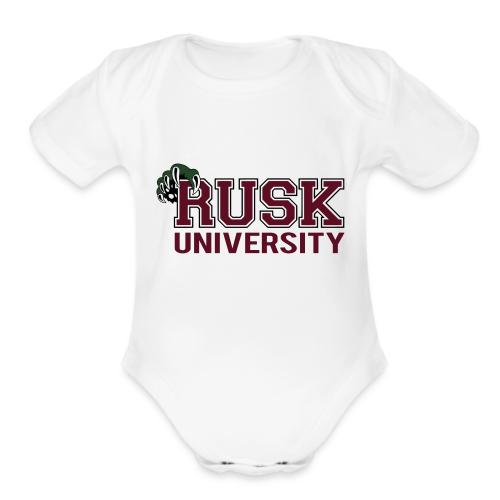 RUSKHIGHUNI v - Organic Short Sleeve Baby Bodysuit
