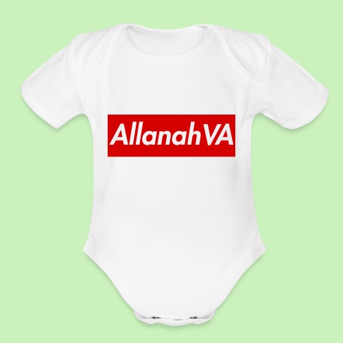 AllanahVA Supreme Red - Organic Short Sleeve Baby Bodysuit