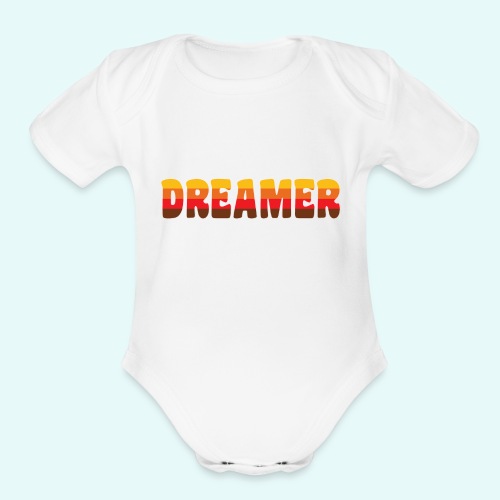 DREAMER - Organic Short Sleeve Baby Bodysuit