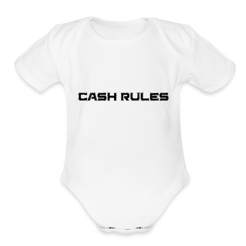 cashrules - Organic Short Sleeve Baby Bodysuit