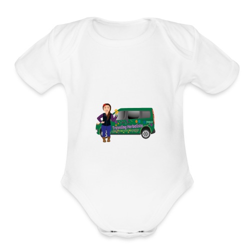 Traveling Hebalista Gear Design - Organic Short Sleeve Baby Bodysuit