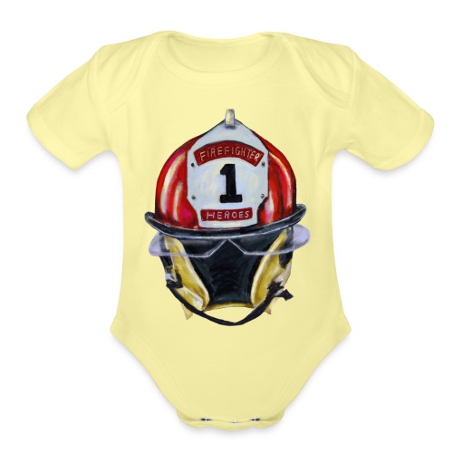 Firefighter - Organic Short Sleeve Baby Bodysuit