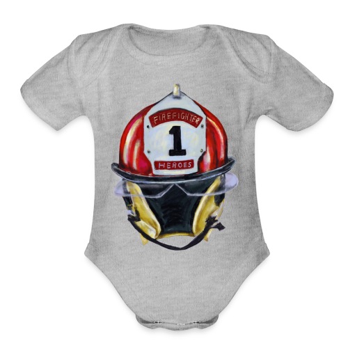 Firefighter - Organic Short Sleeve Baby Bodysuit