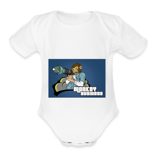 MonkeyBuisness - Organic Short Sleeve Baby Bodysuit