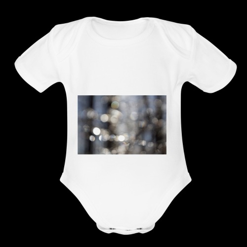 Blurry Light - Organic Short Sleeve Baby Bodysuit