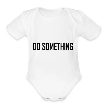 Do something Michelle Obama, Harris Wlalz 2024 - Organic Short Sleeve Baby Bodysuit - white - Front