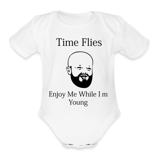 Time Flies... - Organic Short Sleeve Baby Bodysuit