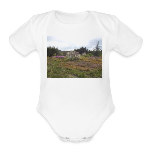 Newfoundland Wild Flowers - Organic Short Sleeve Baby Bodysuit