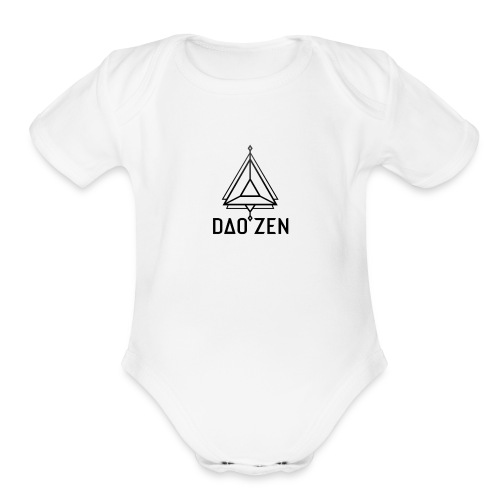 Dao Zen White Shirt - Organic Short Sleeve Baby Bodysuit