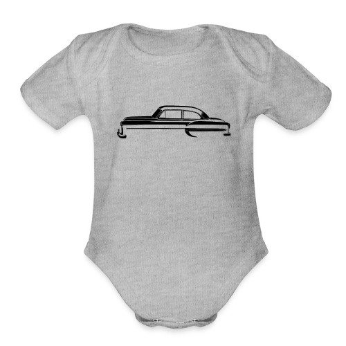1953 Chevrolet Bel Air 2 Door Sedan Black T-Shirt - Organic Short Sleeve Baby Bodysuit