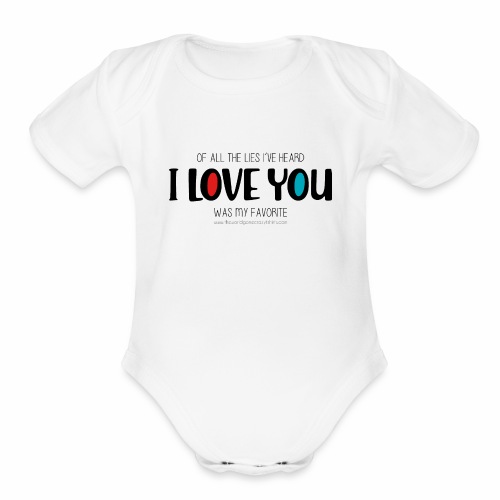 I love you - Organic Short Sleeve Baby Bodysuit