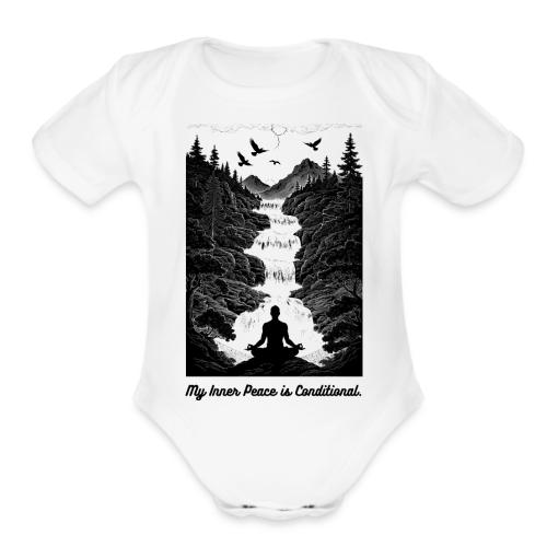 Conditional Inner Peace T-Shirt | Minimalist Zen - Organic Short Sleeve Baby Bodysuit