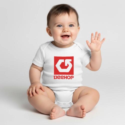 beehop2 - Organic Short Sleeve Baby Bodysuit