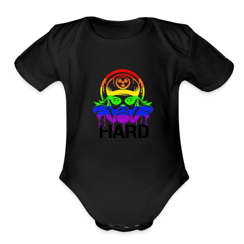 Rainbow Gasmask - Organic Short Sleeve Baby Bodysuit
