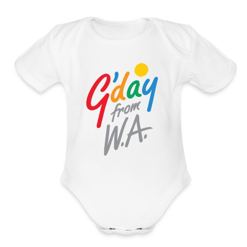 G'day from WA - Organic Short Sleeve Baby Bodysuit