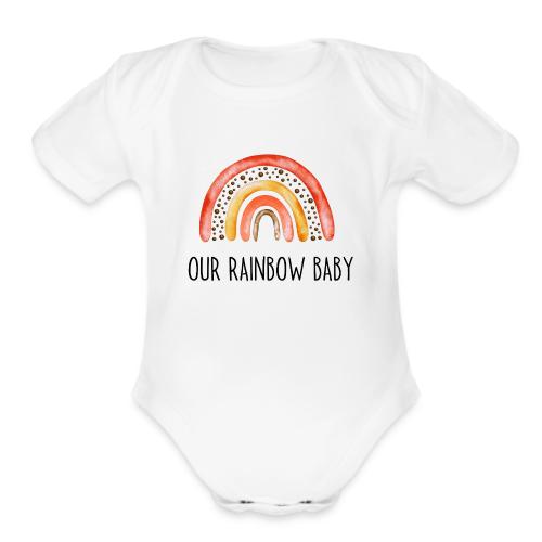 Rainbow baby - Organic Short Sleeve Baby Bodysuit