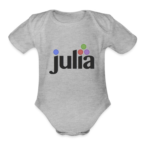 Official Julia Logo - Organic Short Sleeve Baby Bodysuit