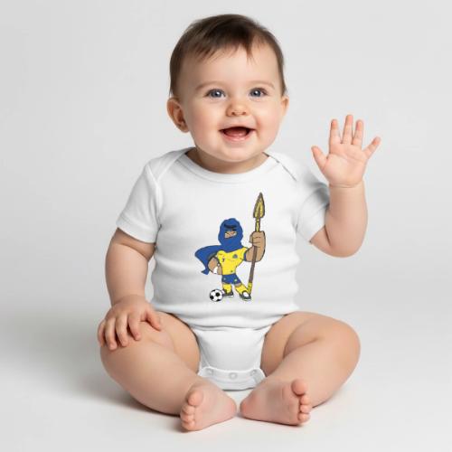 Al Nassr design - Organic Short Sleeve Baby Bodysuit